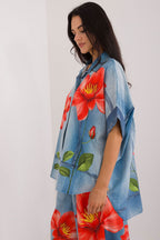  Риза с къс ръкав model 198386 Italy Moda 