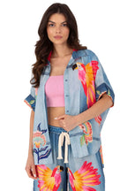  Риза с къс ръкав model 210033 Italy Moda 