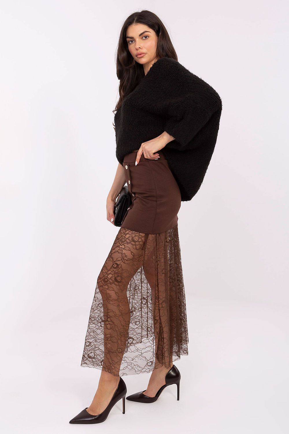  Чипкова пола model 221591 Italy Moda 