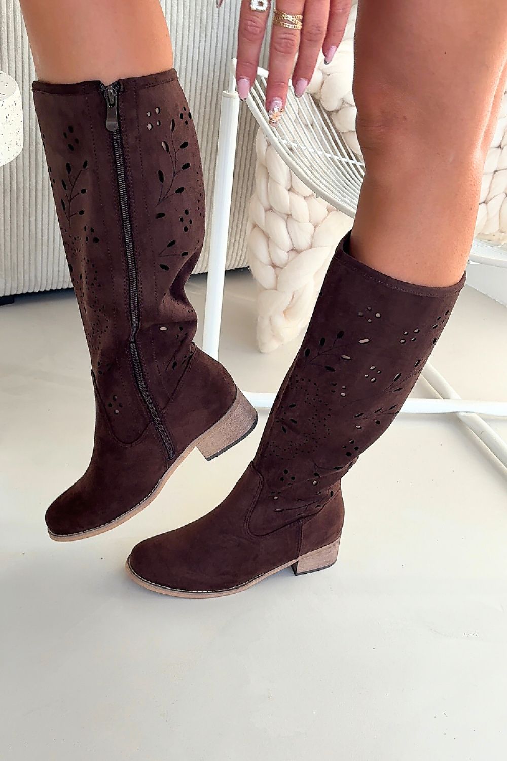  Ботуши с ажурна форма model 222525 Step in style 