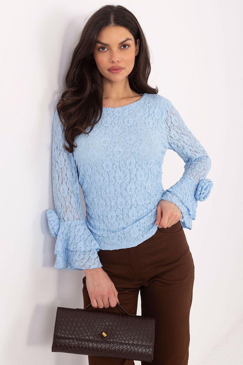  Коприна с дантела model 222738 Italy Moda 