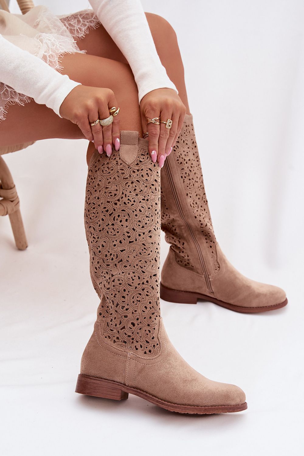  Ботуши с ажурна форма model 224439 Step in style 