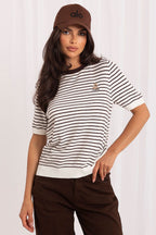  Пуловер с къс ръкав model 230142 Italy Moda 